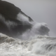 Waves crash against the rocks outside Horta, in the Portuguese island of Faial, on Oct. 2.